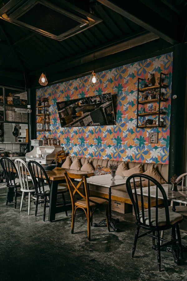 Unpasted Wallpaper Featuring FlowerBurst Pattern by Fancy Walls