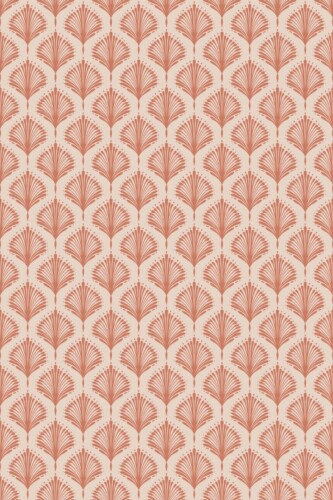 Art Deco Terracotta pink self-adhesive wallpaper by Fancy Walls.