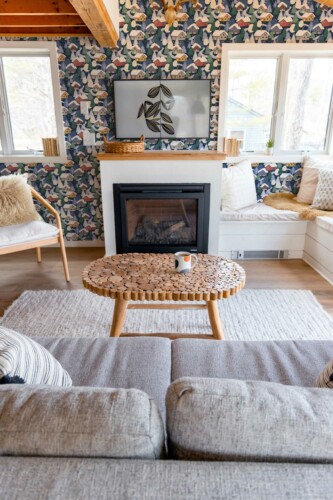Unpasted wallpaper depicting Christmas mood in blue from Fancy Walls