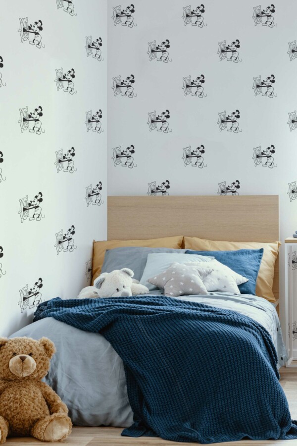 Vintage Rodent Voyage Self-Adhesive Wallpaper by Fancy Walls