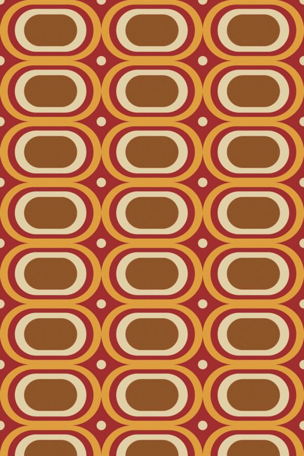 Fancy Walls Retro Brown and Burgundy traditional wallpaper