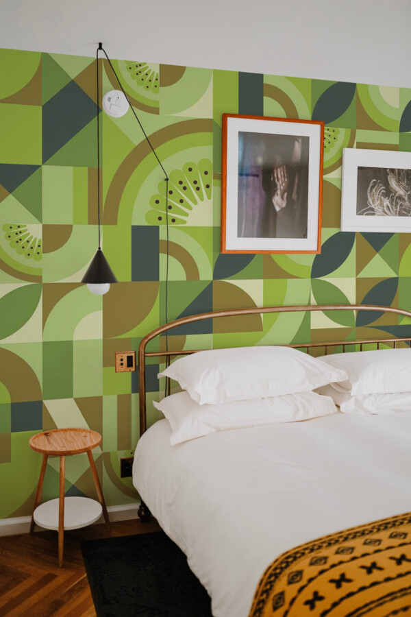 Removable Wall Mural - Green Kiwi Design from Fancy Walls
