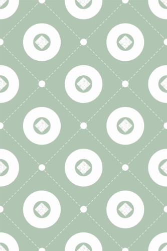 Pattern repeat of Retro tile geometric removable wallpaper design