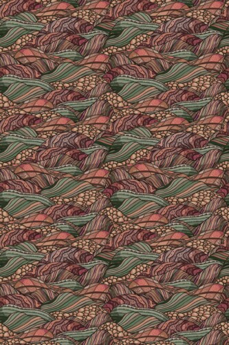 Peel and stick wallpaper Rustic Mountain Terracotta by Fancy Walls