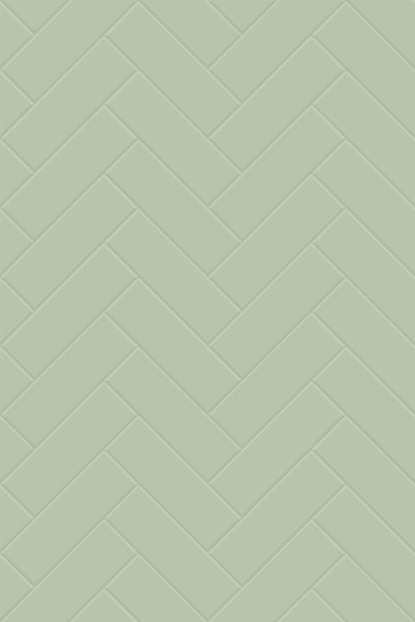 Pattern repeat of Sage green tile removable wallpaper design