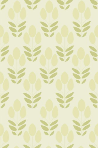 Pattern repeat of Scandinavian tulip removable wallpaper design