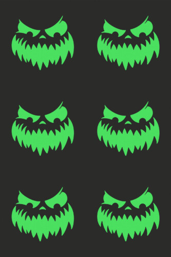 Pattern repeat of Scary Halloween removable wallpaper design