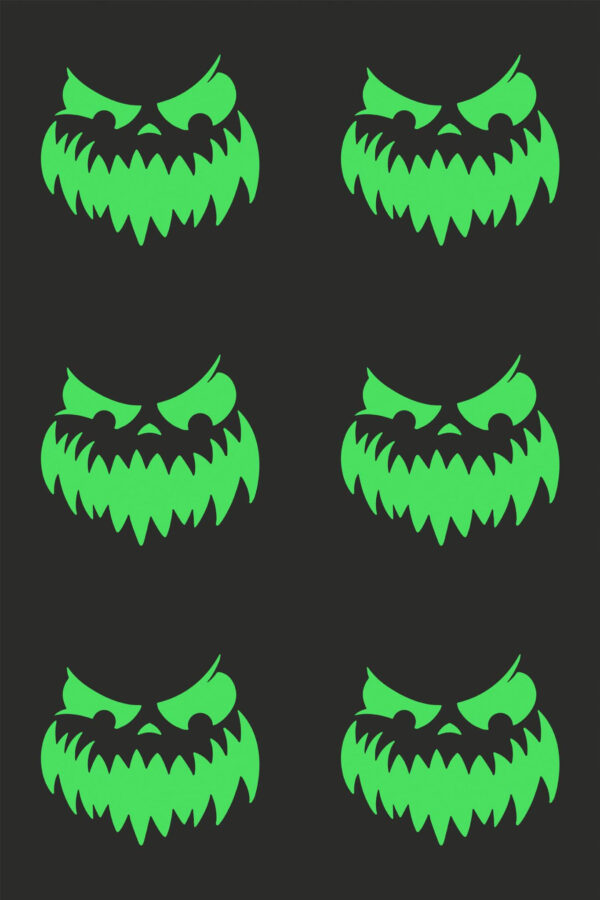 Pattern repeat of Scary Halloween removable wallpaper design