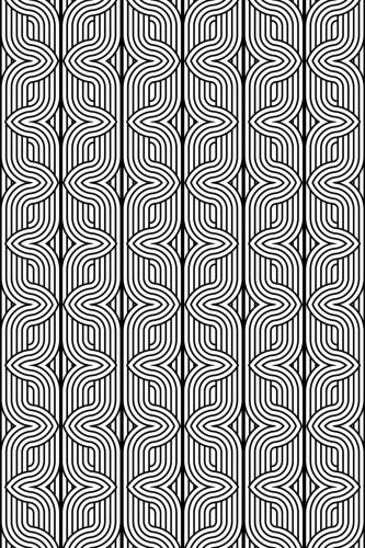 Pattern repeat of Seamless art deco removable wallpaper design