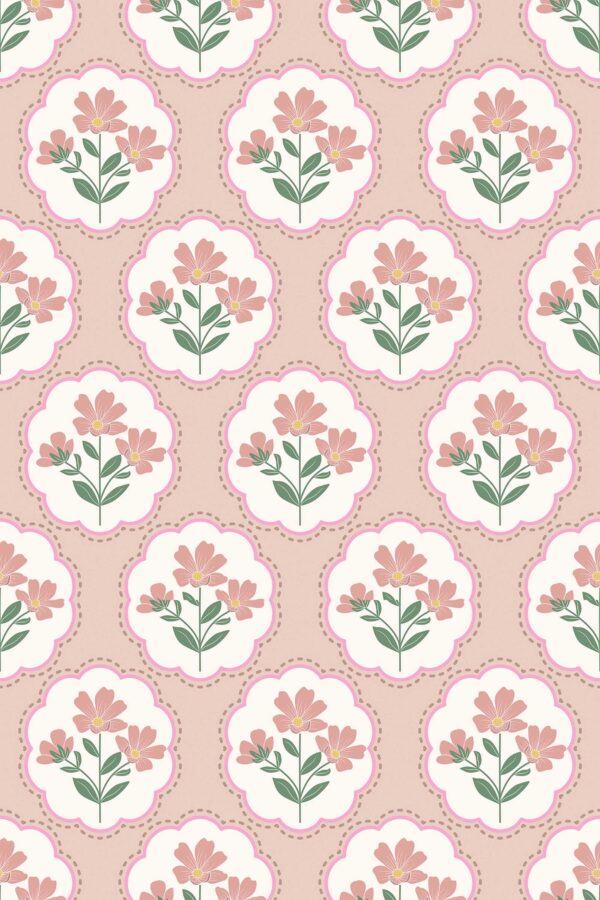 Elegant Dusty Rose Wallpaper