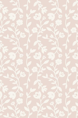 Pattern repeat of Seamless wildflower removable wallpaper design