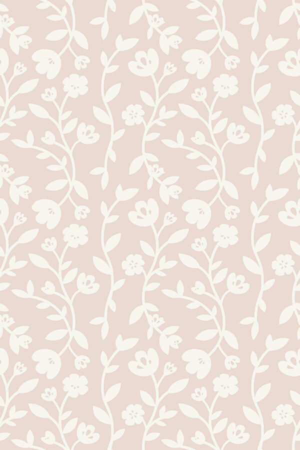 Pattern repeat of Seamless wildflower removable wallpaper design