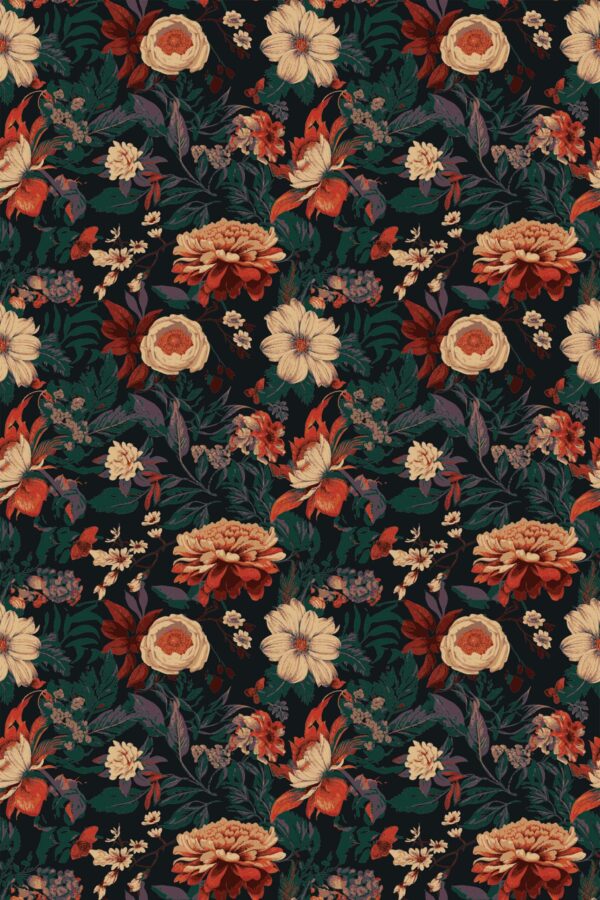 Fancy Walls FloralElegance Peel and Stick Wallpaper