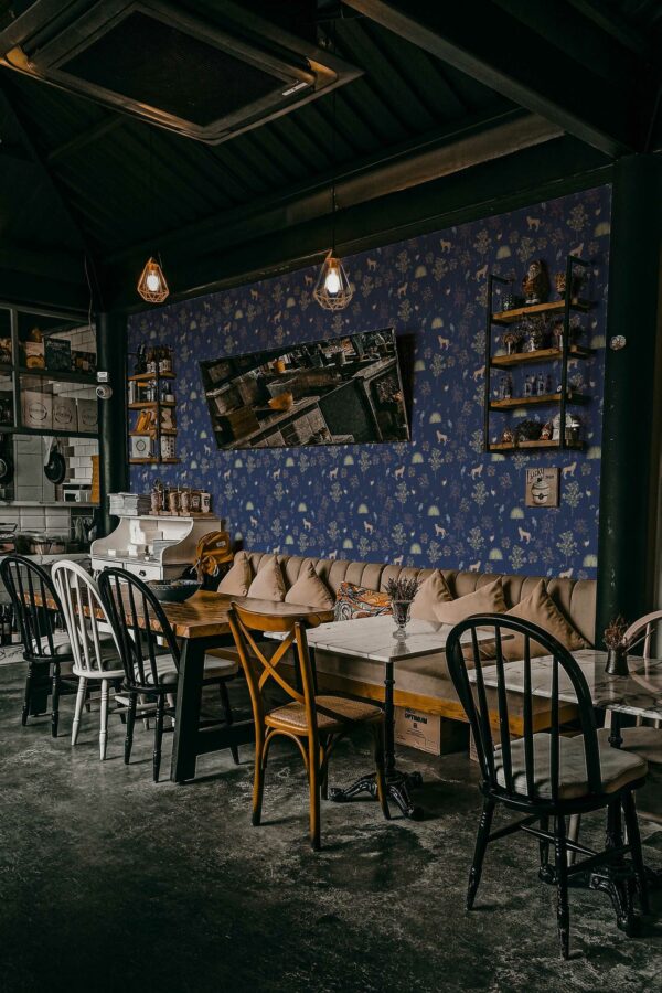 Cerulean nature portrait removable wallpaper by Fancy Walls