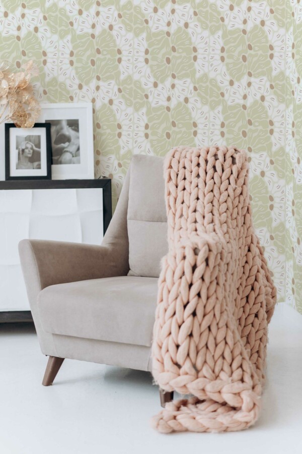 Removable wallpaper featuring Fresh Botanical Breeze from Fancy Walls