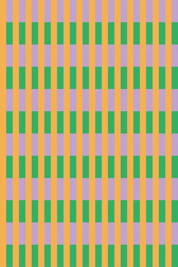 Peel and Stick Wallpaper featuring Eclectic Colorful Geometric Array by Fancy Walls