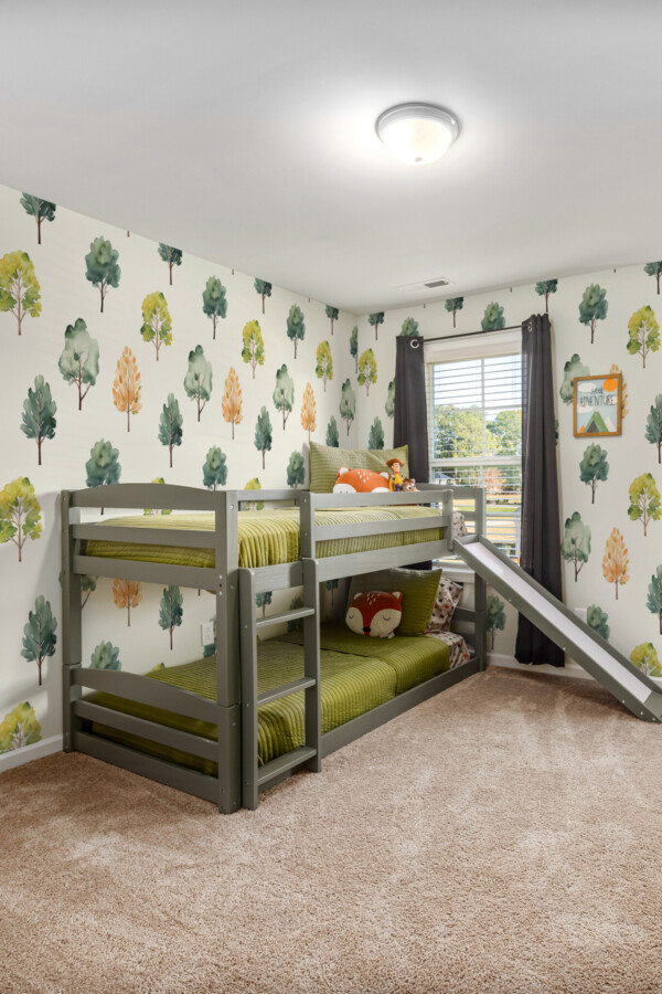 Fancy Walls peel and stick wall murals featuring a green watercolor tree design