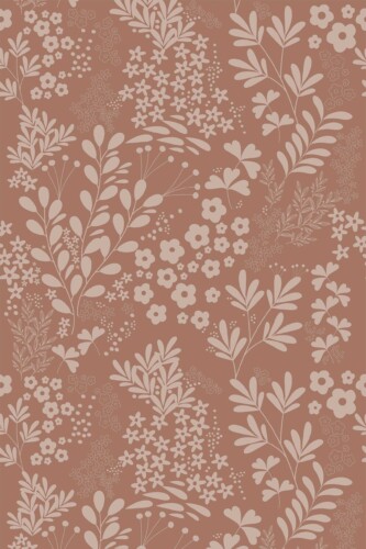 Fancy Walls Brown Floral unpasted wallpaper
