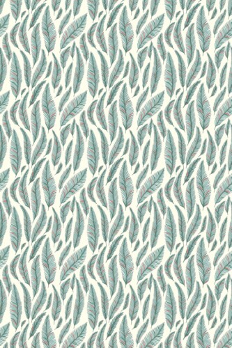 Fresh Green Feather self-adhesive wallpaper by Fancy Walls