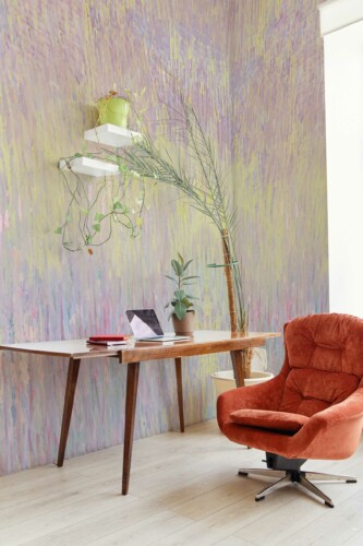 Dreamy Pastels peel and stick or non-pasted wall mural. Fancy Walls removable self-adhesive or traditional abstract brush stroke eco-friendly and PVC-free living room wall mural.