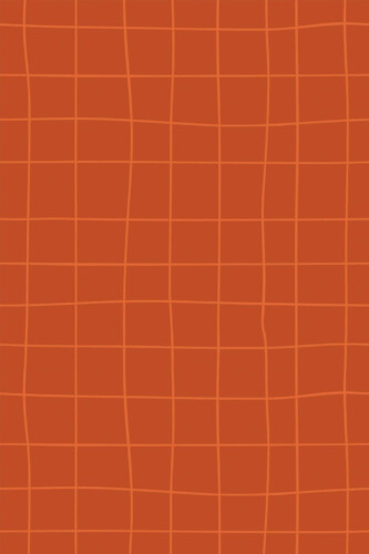 Pattern repeat of Simple Terracotta Grid removable wallpaper design