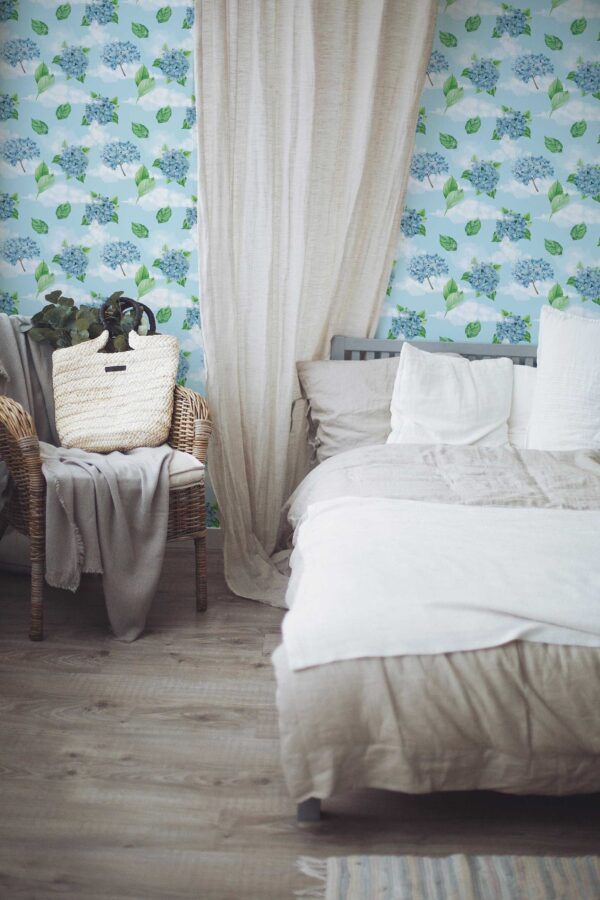 Blue Floral Dream Wallpaper