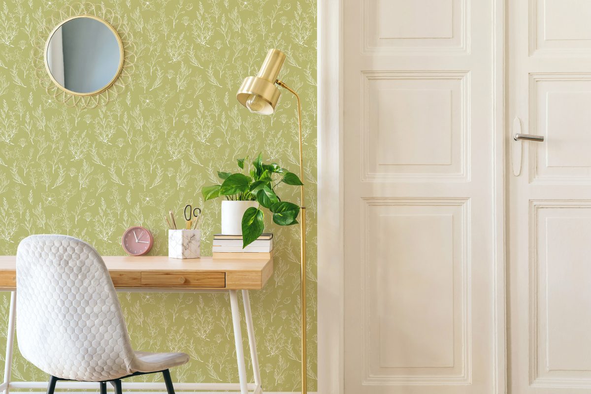 small home office wallpaper