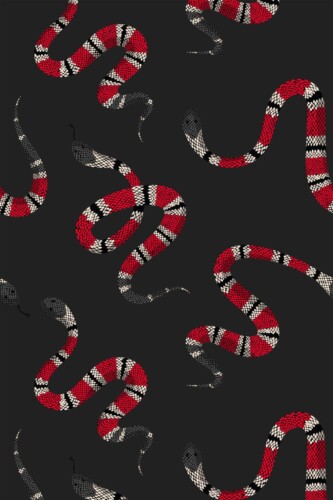 Pattern repeat of Snake removable wallpaper design