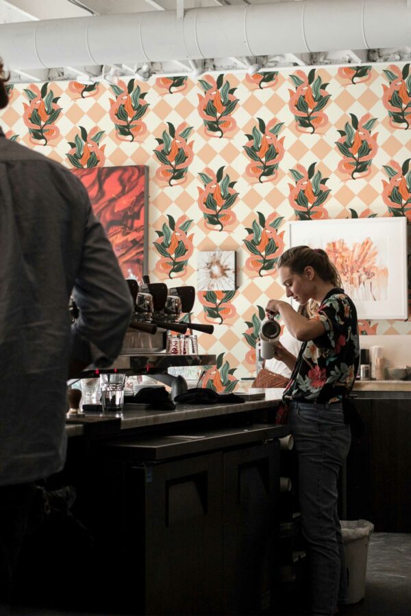 Traditional Wallpaper with Whimsical Viper Charm Pattern from Fancy Walls