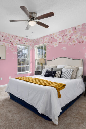 Cherry Blossom Peel and Stick Wall Mural or Non-Pasted