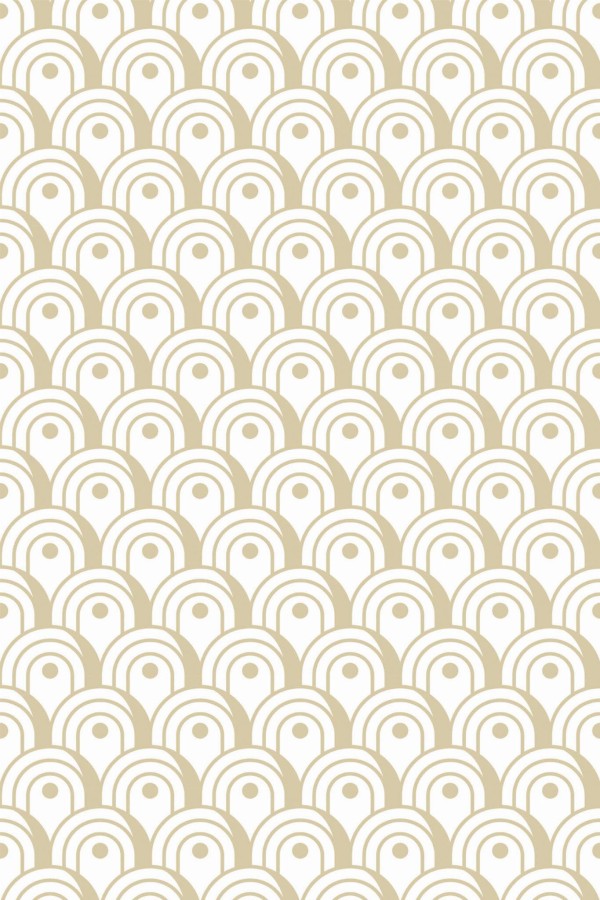 Pattern repeat of Stepped Art Deco removable wallpaper design