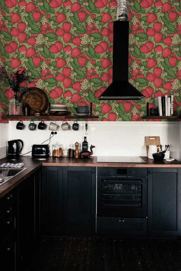 Fancy Walls Berry Patch peel and stick wallpaper