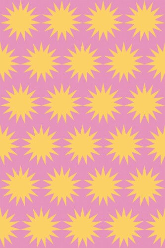 Pattern repeat of Sunny removable wallpaper design
