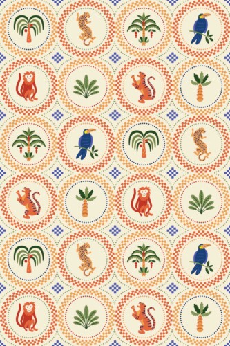 Fancy Walls traditional wallpaper beige cool summer animal tiles