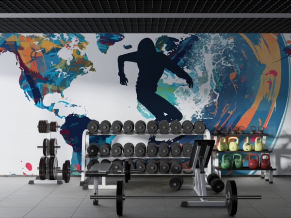 Fancy Walls energetic ocean rider removable wall mural