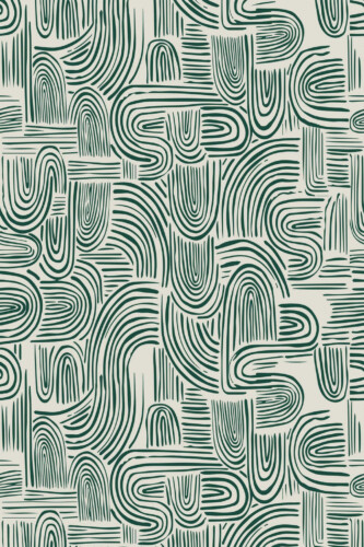 Pattern repeat of Swell abstract removable wallpaper design