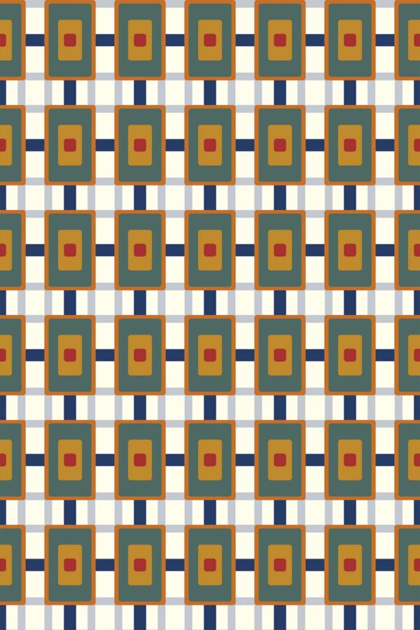 Fancy Walls Earthy Retro Waves traditional wallpaper