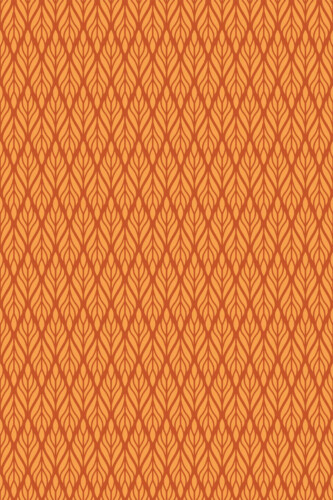 Pattern repeat of Terracotta Deco Delight removable wallpaper design