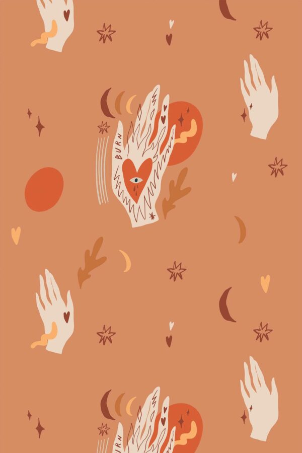 Fancy Walls HeartGesture Peel and Stick Wallpaper