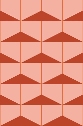 Pattern repeat of Terracotta Pink Blend removable wallpaper design