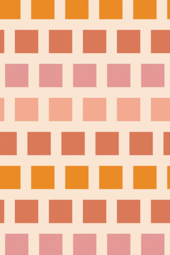 Pattern repeat of Terracotta Tints removable wallpaper design
