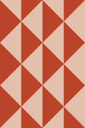 Pattern repeat of Terracotta Triangular Blend removable wallpaper design