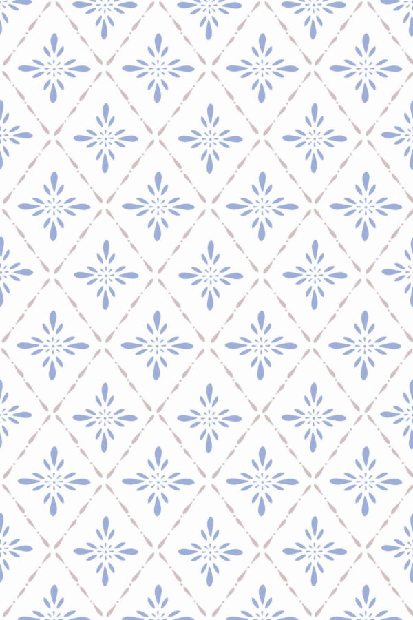 Pattern repeat of Tile look removable wallpaper design