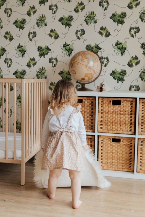 Nautical Wood Bliss self-adhesive wallpaper by Fancy Walls