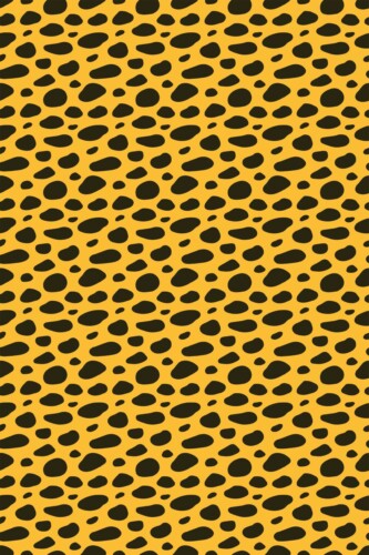Fancy Walls Traditional Classic Cheetah Print Orange Lively self-adhesive wallpaper