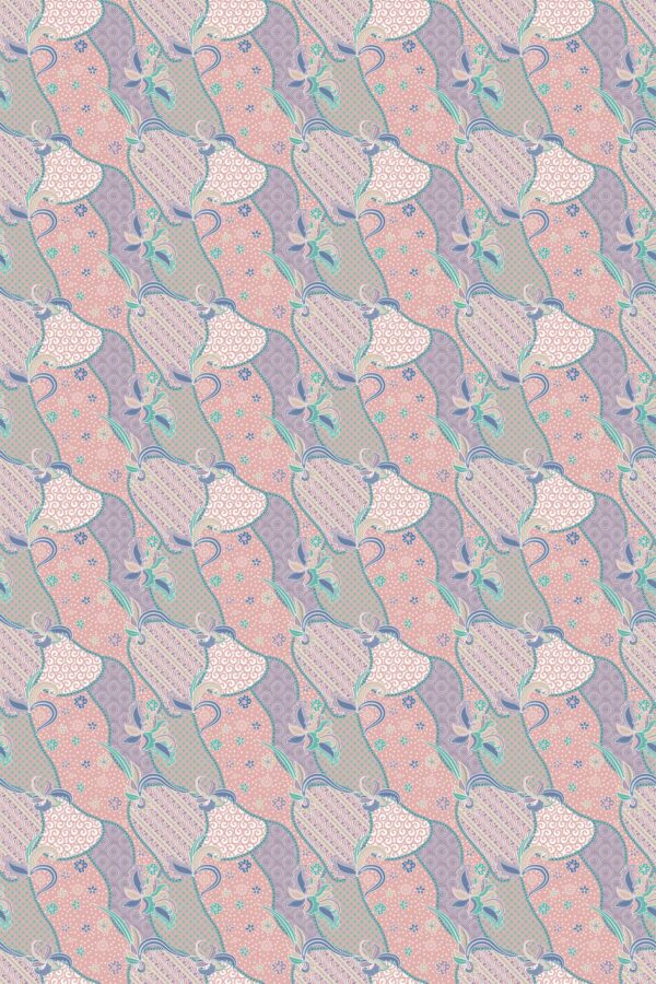 Unpasted wallpaper featuring Fancy Walls Pastel Whirl