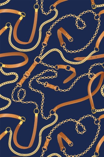 Pattern repeat of Transitional Fashion Chain removable wallpaper design