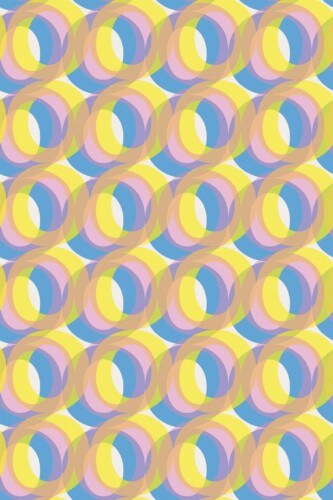 Pattern repeat of Transparent circles removable wallpaper design