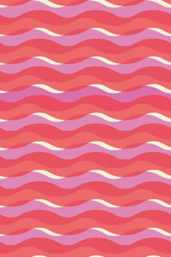 Pattern repeat of Transparent wave removable wallpaper design