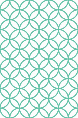 Pattern repeat of Turquoise Twist removable wallpaper design